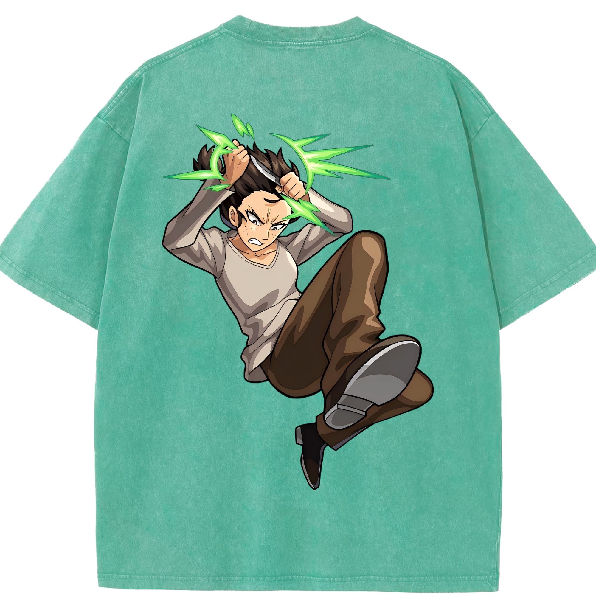 （画像用） 進撃の巨人 Attack on Titan 綿100% ヴィンテージ風 半袖Tシャツ（背面プリント）